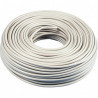 Cable manguera redondo exterior 2x1.5 blanco (rollo 100m) 300/500V