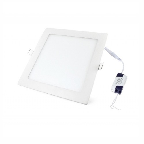 Downlight blanco empotrado 18 watios 6400K cuadrado