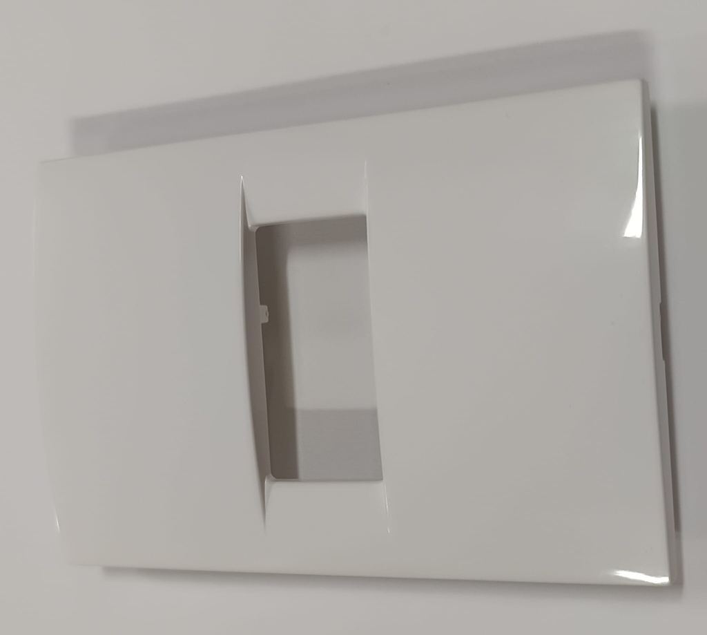 Embellecedor serie GC Blanco 1 módulo (Gewiss)**solo compatible con bastidor original**