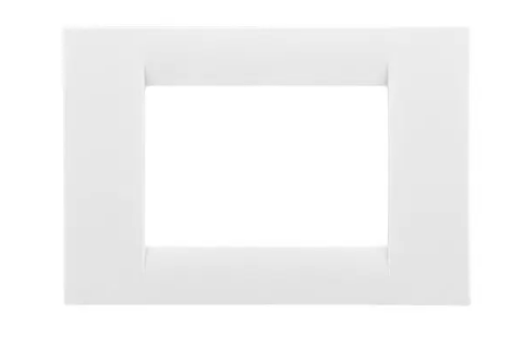 Embellecedor serie GC Blanco 3 módulos (Gewiss) **solo compatible con bastidor original**