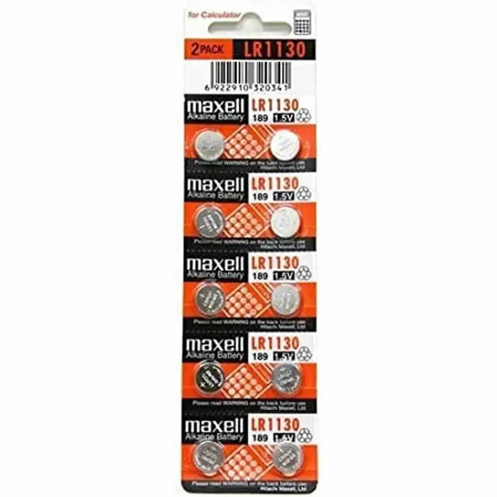 [LR1130-B10 MXL] Pilas Alcaninas de botón LR1130-B10 MXL Pack 10 pcs